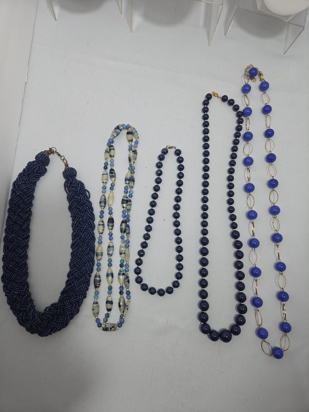 HUGE 30+ Costume Jewelry Lot LOFT Blue Nautical Navy Coastal Necklaces Earrings - Picture 11 of 12